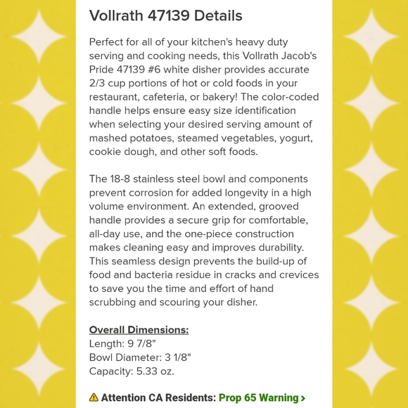 🍨Vintage Vollrath White No. 6 Disher/Ice Cream Scoop - Picture 11 of 16